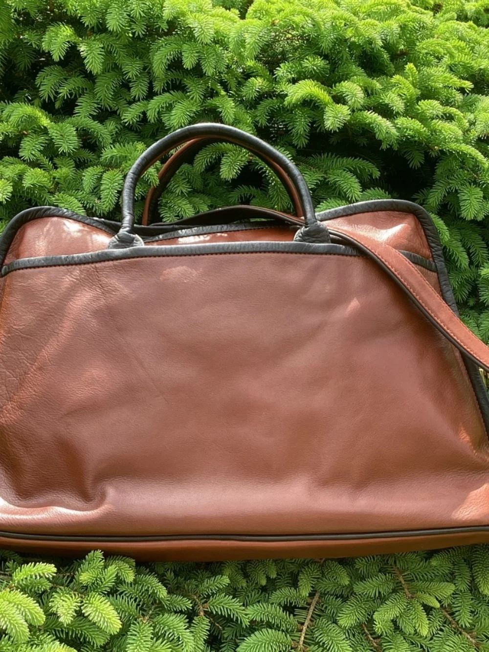 Mowen Leather Designs Fine Soft Leather Briefcase Laptop Messenger Bag🦋
